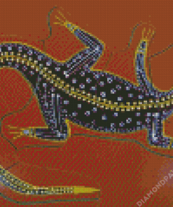 Aboriginal Goanna Art Diamond Painting