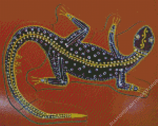 Aboriginal Goanna Art Diamond Painting