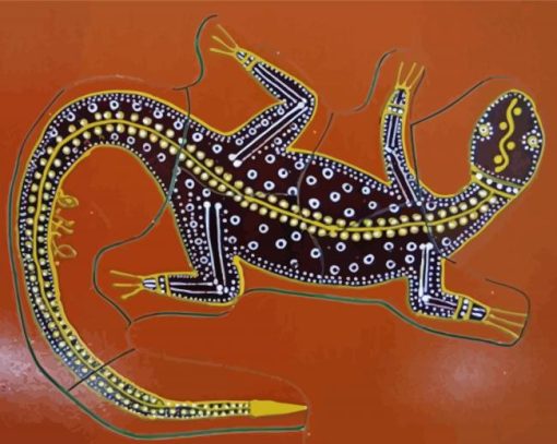 Aboriginal Goanna Art Diamond Painting