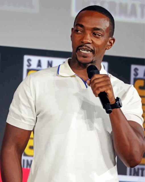 Actor Anthony Mackie Diamond Painting