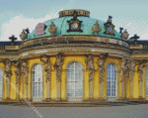 Aesthetic Sanssouci Palace Brandenburg Diamond Painting