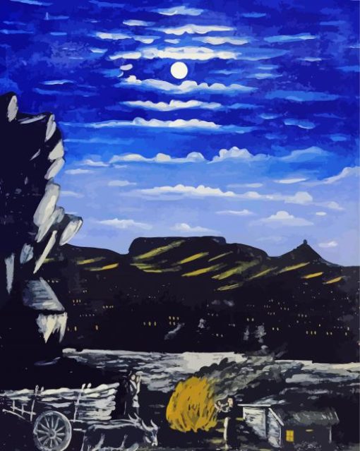 Arsenali Mountain At Night Diamond Painting