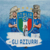 Azzurri Italy National Football Team Diamond Painting