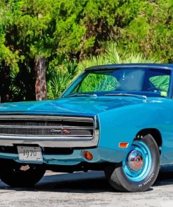 Blue Dodge Charger 1970 Diamond Painting