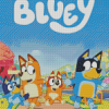 Bluey Cartoon Diamond Painting