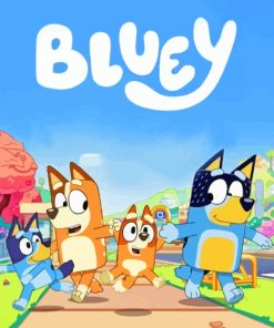 Bluey Cartoon Diamond Painting