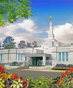 Aesthetic Columbia South Carolina Temple Diamond Painting