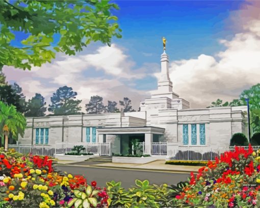 Aesthetic Columbia South Carolina Temple Diamond Painting