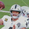 Derek Carr Footballer Diamond Painting