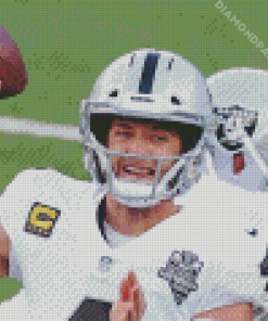 Derek Carr Footballer Diamond Painting