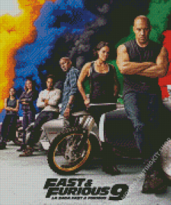 Fast And Furious 9 Poster Diamond Painting