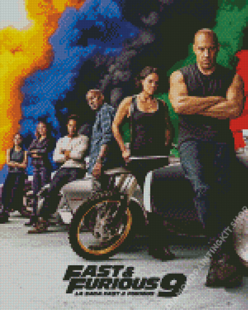 Fast And Furious 9 Poster Diamond Painting