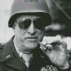 George Patton Smoking Diamond Painting