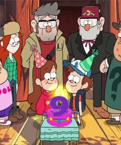 Gravity Falls Characters Diamond Painting