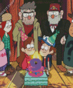 Gravity Falls Characters Diamond Painting