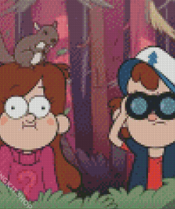 Gravity Falls Mabel And Dipper Diamond Painting