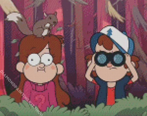 Gravity Falls Mabel And Dipper Diamond Painting