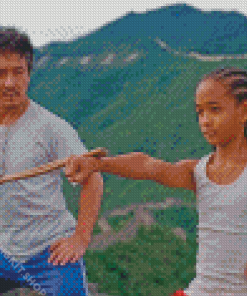 Jackie And Jaden The Karate Kid Diamond Painting