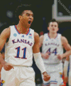 Kansas Basketball Player Diamond Painting