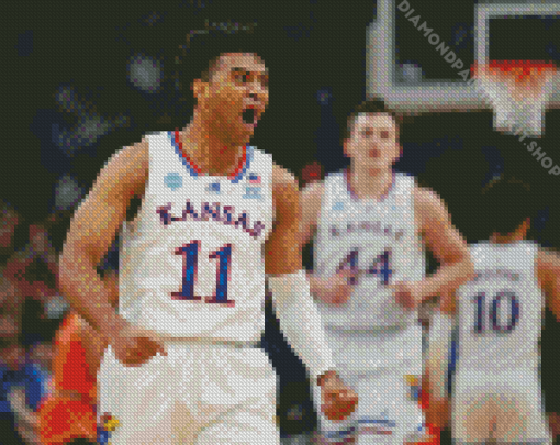 Kansas Basketball Player Diamond Painting