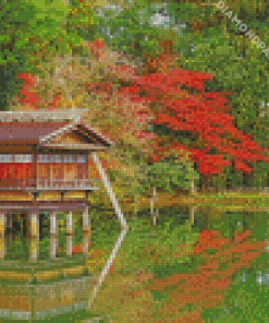 Kenrokuen Garden Kanazawa Japan Diamond Painting