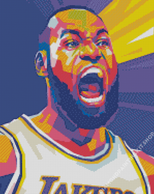 Lebron James Pop Art Diamond Painting