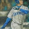 Mariners Baseball Team Player Diamond Painting