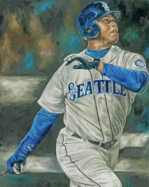 Mariners Baseball Team Player Diamond Painting