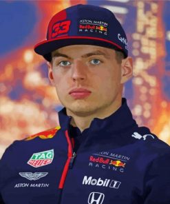 Max Verstappen Motorsport Racer Diamond Painting