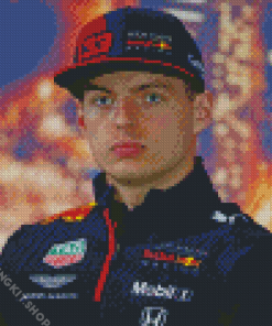 Max Verstappen Motorsport Racer Diamond Painting