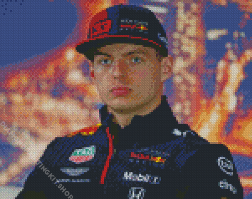 Max Verstappen Motorsport Racer Diamond Painting