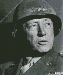 Monochrome George Patton Diamond Painting