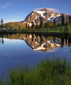 Mt Baker Landscape Diamond Painting