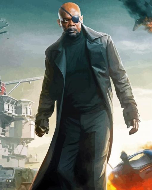 Nick Fury Character Diamond Painting