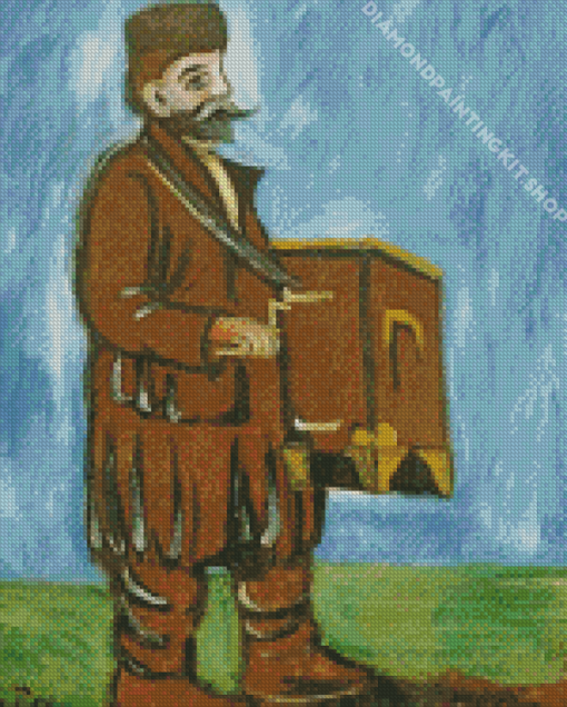 Organ Grinder Pirosmani Diamond Painting