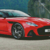 Red Aston Martin Sport Car Diamond Painting