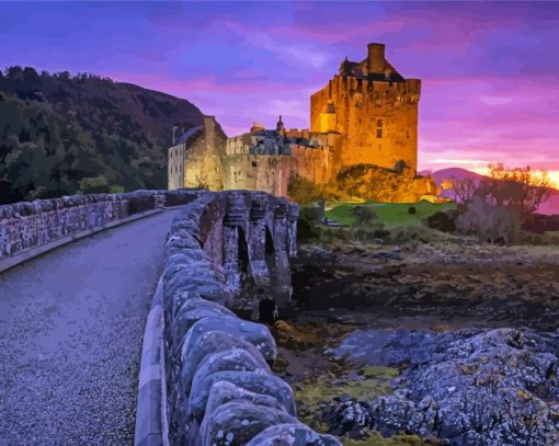 Road To Eilean Donan Castle Diamond Painting