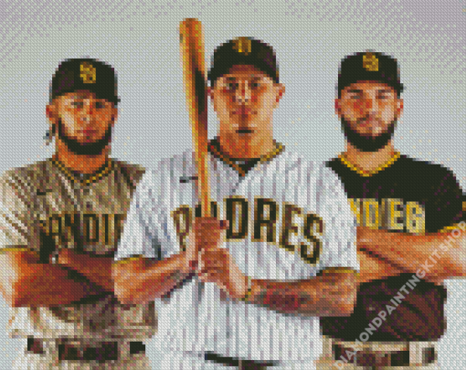 San Diego Padres Baseball Players Diamond Painting