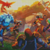 Smite Game Art Diamond Painting