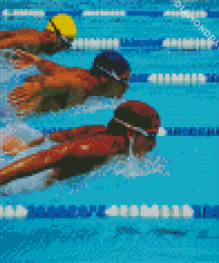 Swimming Competition Diamond Painting