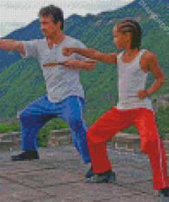 The Karate Kid Jackie Chan And Jaden Diamond Painting