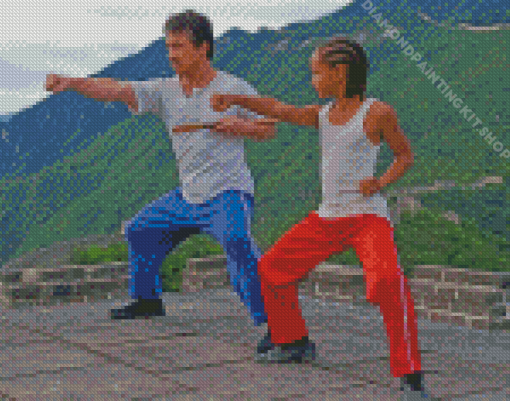 The Karate Kid Jackie Chan And Jaden Diamond Painting