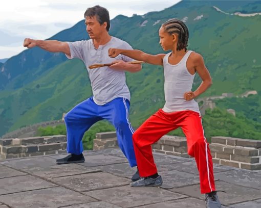 The Karate Kid Jackie Chan And Jaden Diamond Painting