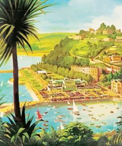 Torquay Town Poster Diamond Painting