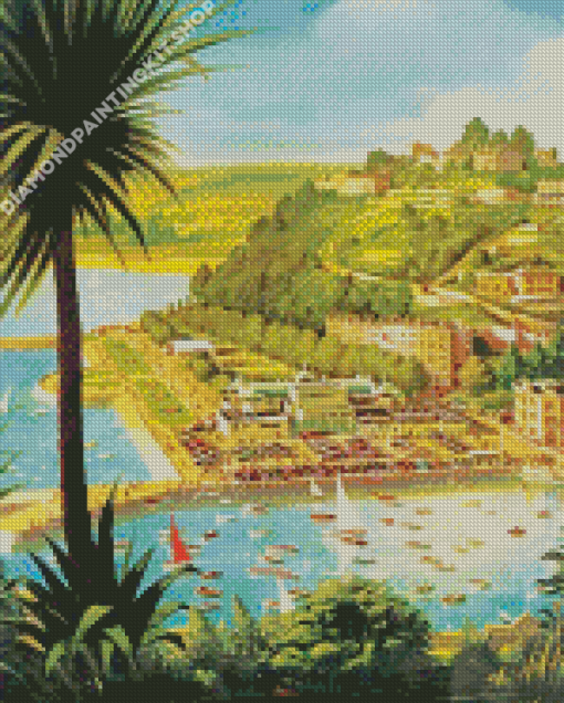 Torquay Town Poster Diamond Painting