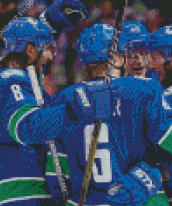 Vancouver Canucks Ice Hockey Player Diamond Painting