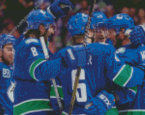 Vancouver Canucks Ice Hockey Player Diamond Painting