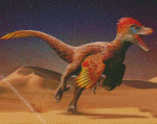 Velociraptor Diamond Painting