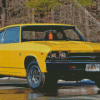 Yellow 1969 Chevy Chevelle Car Diamond Painting