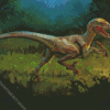 Velociraptor Dinosaur Diamond Painting